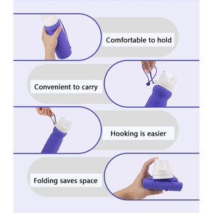 แก้วน้ำซิลิโคนพับได้แบบใช้ซ้ำได้สำหรับเด็กและผู้ใหญ่ - Product Image 5