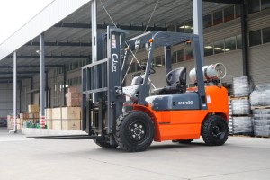 Cjlift מחיר זול lpg מלגזה 3 3.5 3.8 טון Nissan k25 מנוע גז גז בנזין מונטרטילה lpg מלגזה מלגזה - Product Image 3