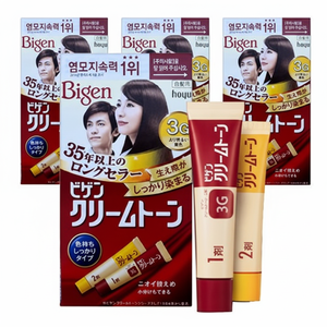 Vigen Cremton 40g Gel colorante per capelli 3G Light Sorrel semipermanente a base di erbe senza ammoniaca 4 pezzi con campione gratuito 500ml di Volume - Product Image 1