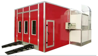 Cabine de peinture et four de séchage professionnel pour voitures, puissance 20 kW, double alimentation (électrique/gaz), éclairage LED, 80 minutes de cuisson pour usage en atelier