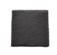 Dessous de verre en pierre naturelle de style classique, tapis de verre en ardoise de 5mm d'épaisseur