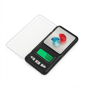 Petits bijoux numériques électroniques rétroéclairés verts 001g balance de poche pour l'or - Product Image 1