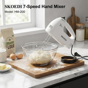 Batidora Eléctrica Portátil con Carcasa de Plástico OEM ODM, Cabezales Mezcladores de Acero Inoxidable y Ganchos para Amasar, para Cocina, Hogar y Viajes - Product Image 6