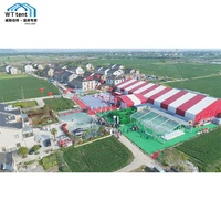 Tente de fête de chapiteau de 10x30m pour des événements grande bâche de tente de salon commercial pour la tente de pagode de cadre de cérémonie pour le chapiteau de mariage extérieur