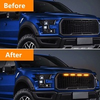 Feux de calandre avant LED universels pour voiture, blanc ambre, 4 LED, éclairage de calandre, lampe œil d'aigle pour tout-terrain, coffre, SUV, Ford, Toyota