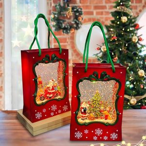 Led Retro ánh sáng ban đêm nhựa nhỏ Đèn lồng trang trí Giáng sinh không thấm nước trang trí quà tặng của trẻ em pin Powered DC cho - Product Image 5