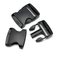 MeeTee F5-6 10-50mm Boucles de Dégagement Latérales En Plastique Noir Ajustement Sécurité Cartable Boucle pour Ceinture de Sac À Dos Accessoires