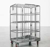 Nouvelle Offre Spéciale : Conteneur à Roulettes en Acier Métallique Personnalisé pour Stockage de Marchandises en Supermarché, Cage à Roulettes en Zinc, Chariot Logistique, Conteneur à Grillage Métallique Depotfit
