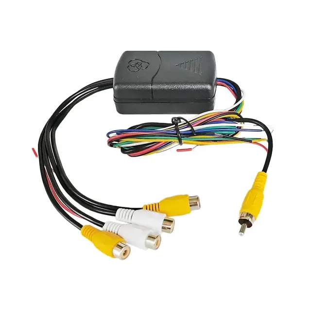 DIY KIT 4 Cameras in 1 Video Control Image Combiner Channel Converter Box for Car Driving System Front Rear Left Right View