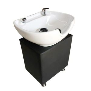 Vertical Ceramic Basin Hair Washing <b>Bed</b> Seated Flushing Pool Plastic Hair Washing Basin Pillar Base - Product Image 3