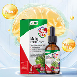 Gotas de Folato de Metilo <span class=keywords><strong>Natural</strong></span> OEM a Precio de Fábrica, Suplementos Herbales de Vitamina B12 para Aumentar la Energía, Estimular el Cerebro y Mejorar la Inmunidad - Product Image 4