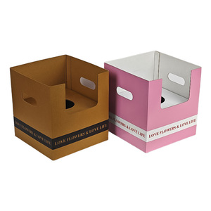 Tùy Chỉnh Sóng Hiển Thị Quà Tặng Chèn Hoa Tươi Hộp Cho Bó Hoa Kraft Bao Bì Các Tông Khay Trong Hộp Với Mang Theo Lỗ - Product Image 2