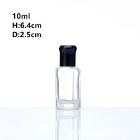 Petit flacon de parfum en verre borosilicate de 10 ml en forme de gourde, diffuseur à bâtonnets, recyclable, avec bouchon à bille, pompe pulvérisatrice, couvercle, pour crème visage et gouttes pour les yeux