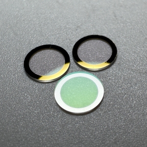 Lentes de zafiro óptico de tamaño personalizado Borde con revestimiento dorado Soporte OEM Ventana de zafiro óptico AR - Product Image 5