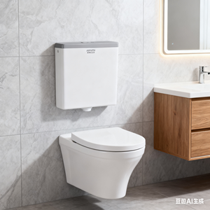 Juego completo de tanque de inodoro eficiente en <span class=keywords><strong>agua</strong></span>, plástico de ingeniería ABS con kit de instalación completo Baños e inodoros para invitados - Product Image 2