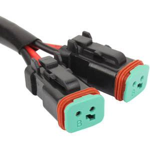 Kit de faisceau de câblage de connecteur 16AWG DT lampe de travail à LED-2 fils un contrôle une unité étanche pour camion tout-terrain lumière à Led - Product Image 4
