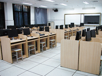 Ensemble table et chaise d'ordinateur pour étudiants, bureau PC pour lycée / université, mobilier de salle de classe informatique, salle multimédia