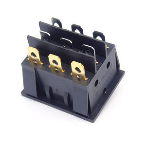 KCD3 KCD9 34*40 большие переключатели с красным светом, трехходовой переключатель, 9 контактов, 2 положения, однопозиционный переключатель 16A 250VAC 20A 125VAC ВКЛ-ВЫКЛ - Product Image 2