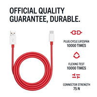 Câble USB-C 100W à charge rapide, câble de données USB-C vers USB-C, fournisseur de câbles USB durables pour OPPO et smartphones OEM, certifié ISO
