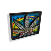 Kreativer hölzerner geprägter Reise-Souvenir-Aluminiumfolien-Kühlschrank magnet