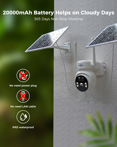 Hiseeu - Kit de Seguridad con Cámara Solar Inalámbrica de 4MP 4G, Visión Nocturna, Full HD, WiFi, Tarjeta SIM, para Exteriores, TDK04U - Product Image 6