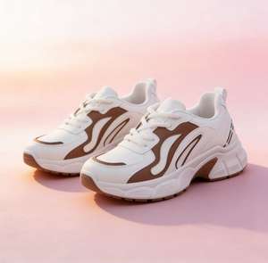 Nouvelles baskets décontractées coréennes pour femmes, collection Printemps-Automne 2026, respirantes, antidérapantes, rehaussantes et épaisses - Product Image 1