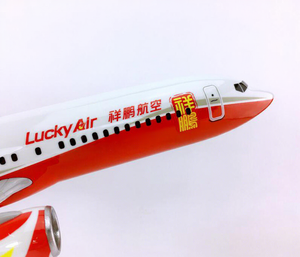โมเดลเครื่องบินไดแคสต์เรซิ่น LuckyAir Boeing <span class=keywords><strong>B737</strong></span> ขนาด 40 ซม. สเกล 1/100 พร้อมปีกคงที่และฐานตั้งโชว์ - Product Image 4