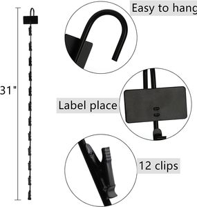 Manufacturer Hanging Clips Strips <b>Plastic</b> Clips Merchandising Strips Clips Strips - Product Image 5