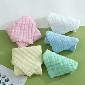 Super weiche Musselin-Spuckt ücher Baumwolle Neugeborene 6 Schichten Waschlappen Baby-Gesichts tuch Neugeborenes Waschlappen-Set