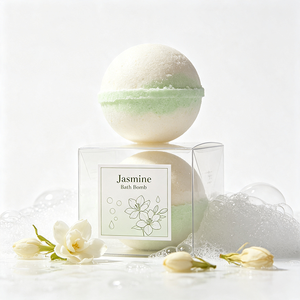 Bombe de bain au jasmin naturel, parfum longue durée, hydratante pour la peau, relaxante, boule de bain moussante <span class=keywords><strong>SPA</strong></span> - Product Image 6