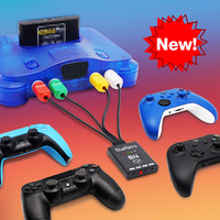 Adaptateur de contrôleur sans fil RetroScaler N64-Prise en charge de la console de jeu N64