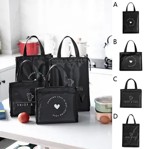 Quality Cooler Bag Hot Sale Cheap Black Oxford Custom PEVA Insulated Lunch Bag With Zipper Tote Cooler Bag