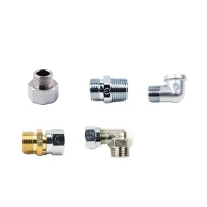 Flexible plumbing stainless steel hose male fittings connector Tee