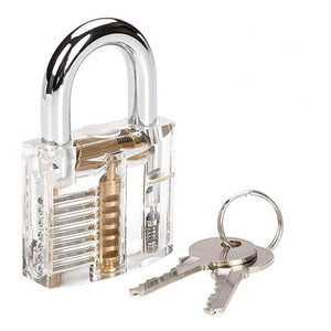 Kit de 15 outils professionnels de serrurier avec crochet simple et 1 ensemble de crochets d'entraînement transparents pour la pratique des techniques de <span class=keywords><strong>crochetage</strong></span> - Product Image 3