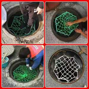 Fall Protection Net Polyester Yarn 100 Kg Capacity Manhole Cover Protective Mesh Custom Made - Product Image 5
