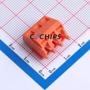 DB103-5.0-3P-OG-S Screw Terminal Block Through hole Component (THT),P=5mm Connector 1x3P 5mm Green Through Hole - Product Image 2