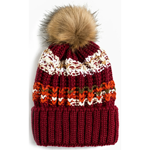 Alta calidad <span class=keywords><strong>Puff</strong></span> impresión cuadros y letras patrones diamante varios colores diseño personalizado Bobble sombrero invierno cálido gorra para Unisex - Product Image 3