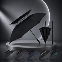 Parapluie de golf à double auvent de 30 pouces avec logo personnalisé, ouverture automatique, grand auvent ventilé pour événements, cadeaux d'entreprise