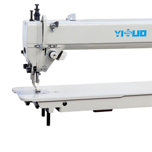 Machine à coudre industrielle YS-0303-D4 à bras long avec entraînement automatique haut/bas, idéale pour l'industrie du cuir, avec nouveau moteur central. - Product Image 4