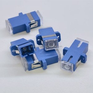 Adaptador de Fibra Óptica UPC Monomodo de Fibra Única, Popular y en Oferta, con Carcasa de Plástico Azul para Cable de Red Óptica - Product Image 1