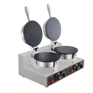 Double Bakers Snack Machines Commercial Electric Ice Cream Cone Gaufrier Machine Egg Roll Maker Machine - Product Image 1