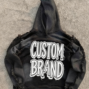 Sudadera con Capucha de Verano Unisex de Alta Calidad, Fabricada a Medida, 100% Algodón, Cuello Redondo, Corte Regular, Estampado, Bordado, Parche, Pedrería - Product Image 2