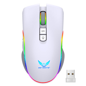 Ratón inalámbrico para juegos Zerodate, 6 botones, Bluetooth, iluminación RGB, Sensor fotoeléctrico para juegos de PC y portátiles - Product Image 3