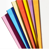 Feuilles de miroir acrylique LANXINXI 1 mm 2 mm 3 mm 1220x2440 mm or/argent/or rose avec service de découpe