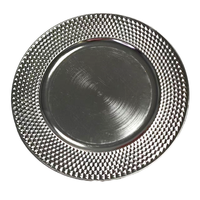 Assiettes de Présentation Dorées en Plastique Rétro Réutilisables, Écologiques et Durables en PP, pour Maison, Dîners, Mariages et Événements