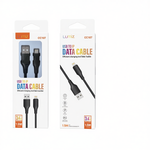 Câble de données USB vers IP Lumiz 1,5 m 3,4 A pour charge rapide et transfert - Product Image 3