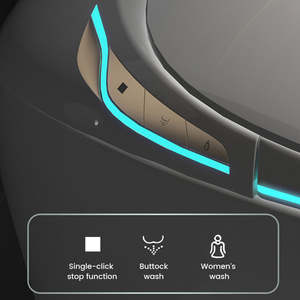 Sanitário Inteligente Totalmente Automático com Controle Remoto Bidê Elétrico Acessórios de Drenagem S-Trap Incluídos para Uso Doméstico - Product Image 3