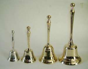 Campana de mesa de latón pulido con mango de madera, modelo de Ángel religioso para decoración del hogar, material de Metal para escuela y recepción - Product Image 4