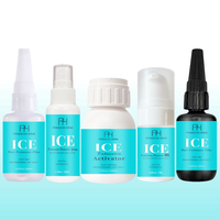 Kit de colle pour extensions capillaires ICE sous marque privée – Colle invisible légère pour extensions, non toxique et respectueuse de la peau, kit d'installation capillaire