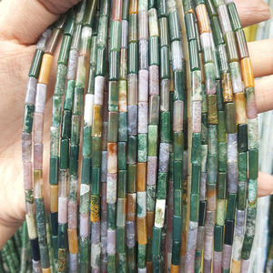 Cuentas de Ágata India en Tubo de Moda SB6623, Hilo de Cuentas Cilíndricas de Piedras Preciosas - Product Image 2